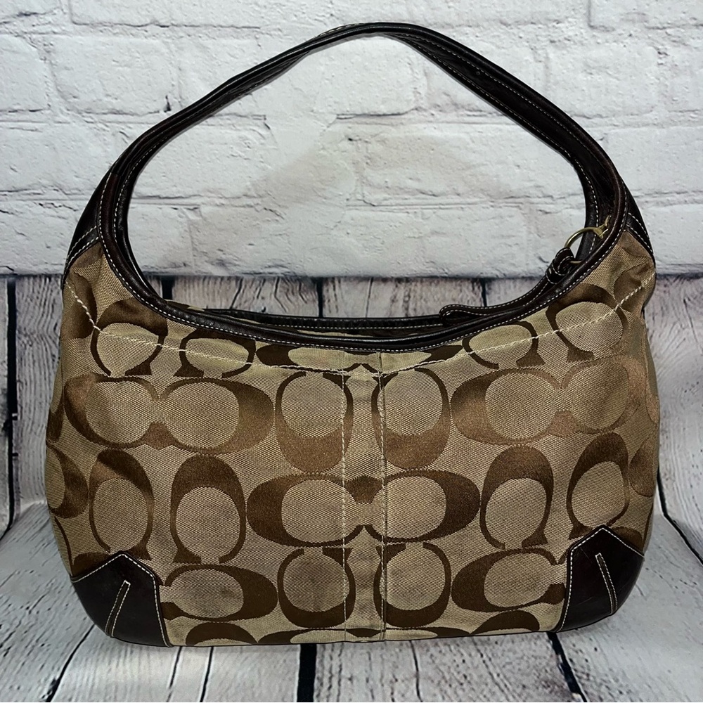 Vintage Y2K Coach Signature Large Hobo Bag - Picture 3 of 17